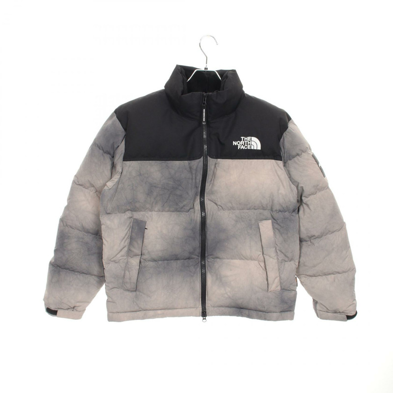 THE NORTH FACE DYEING NUPTSE RDS 羽絨外套 NJ1DQ56J 尼龍 黑 灰色 二手 男款-0