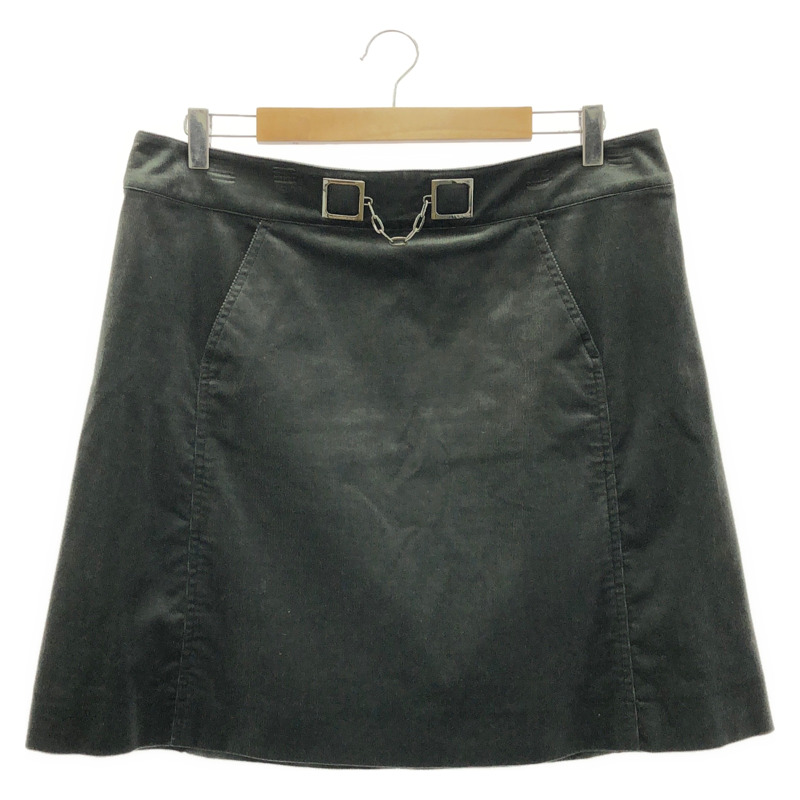 CELINE 灰色棉質半身裙，二手女裝-0