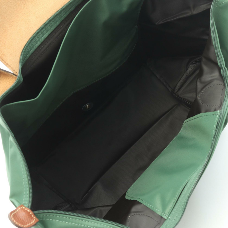 Longchamp Le Pliage Original L 托特包 L1899089P95 帆布皮革 綠色棕色 全新 女士-2