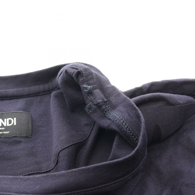 FENDI Monster T卹 FY0894 #S 純棉海軍藍 男款 二手-9