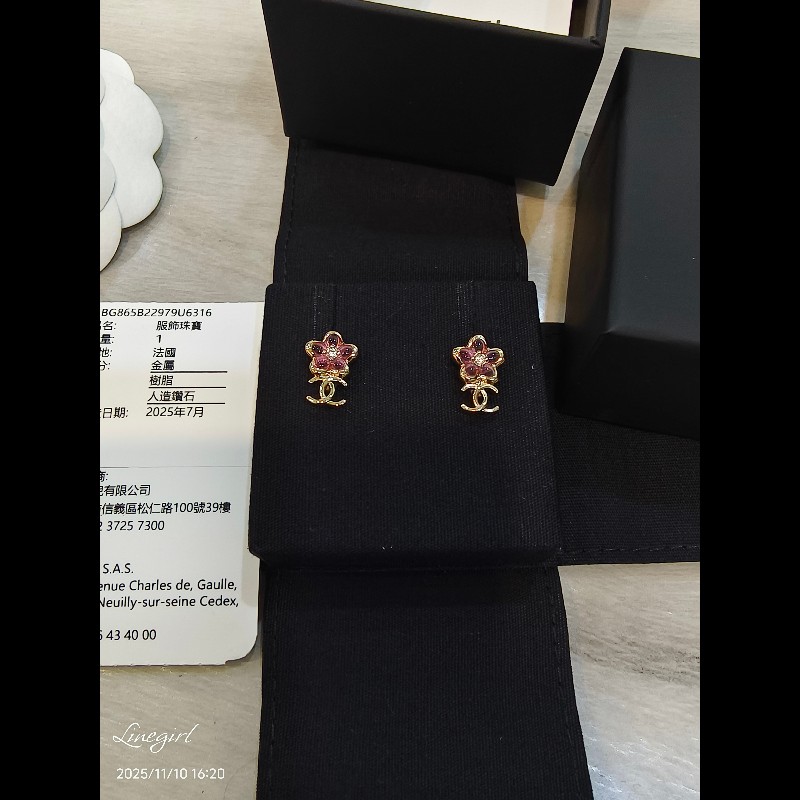 香奈兒26C 小花雙C耳環 （可帶圖預購其他款式）-6