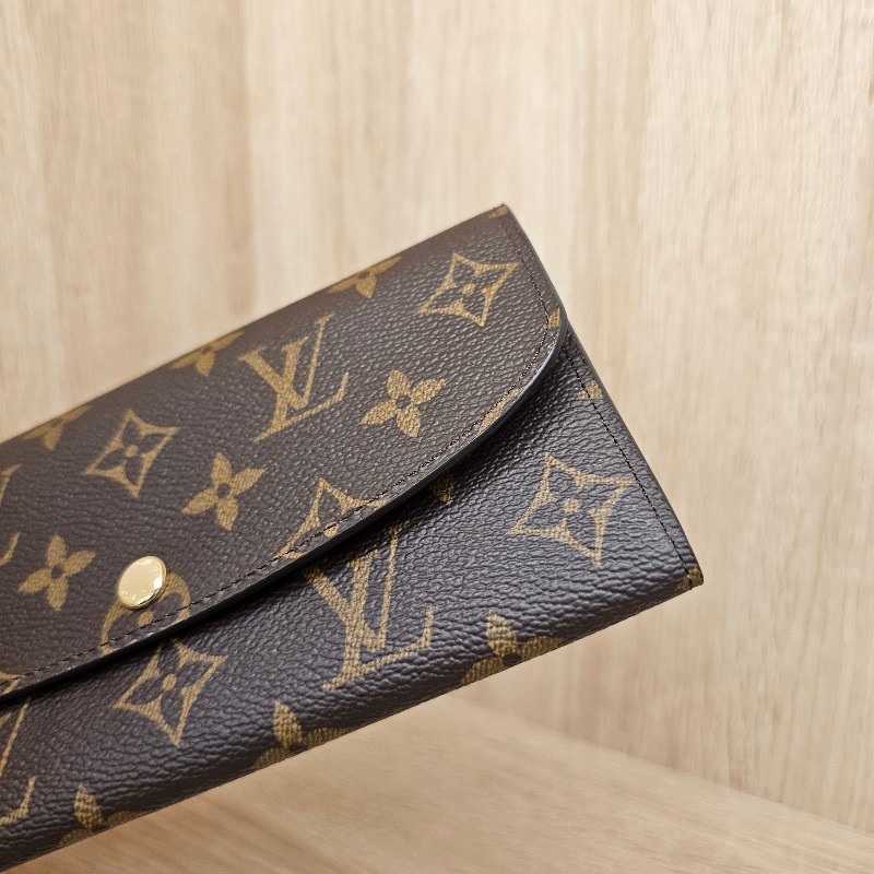 [品況很新😘] LV原花金釦Emilie下蓋長夾-2