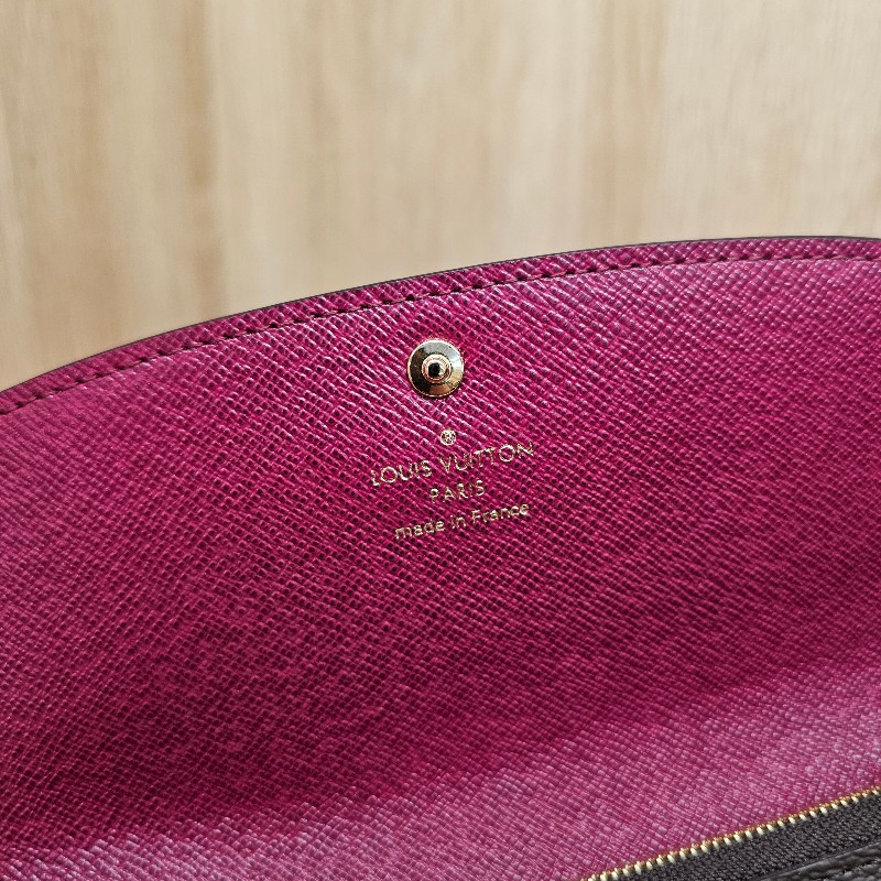 [品況很新😘] LV原花金釦Emilie下蓋長夾-12