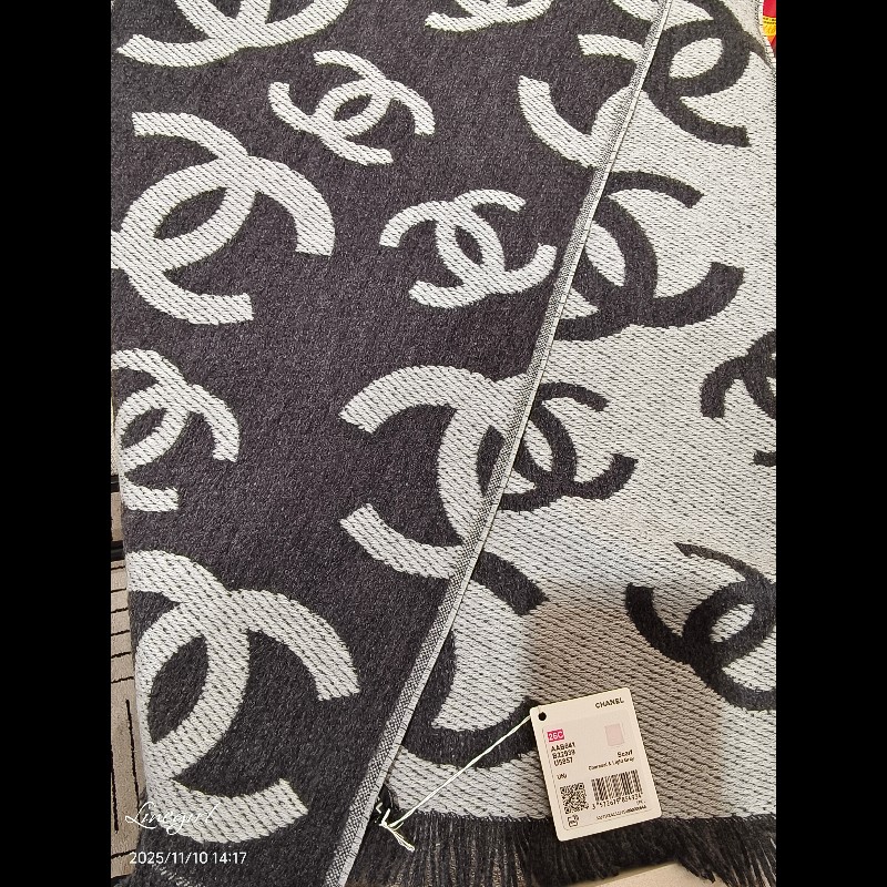 香奈兒26C 羊毛滿版雙C圍巾 （本季爆款要快收）-2
