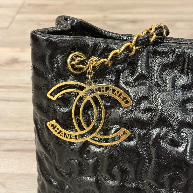CHANEL 2009年典藏款 拼圖包 （CHANEL patent puzzle tote）-8