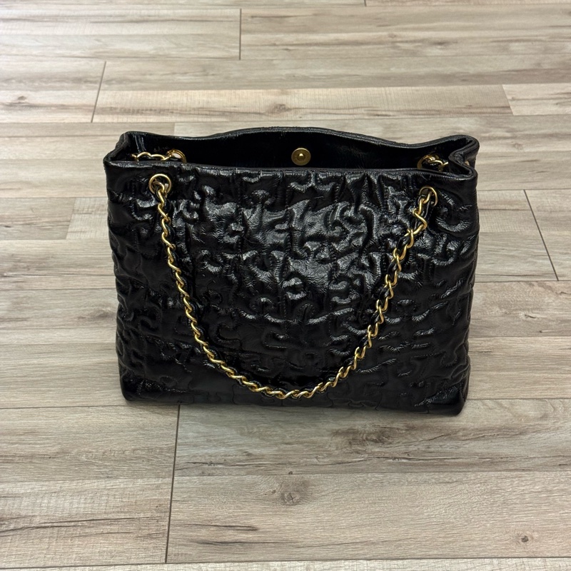 CHANEL 2009年典藏款 拼圖包 （CHANEL patent puzzle tote）-1