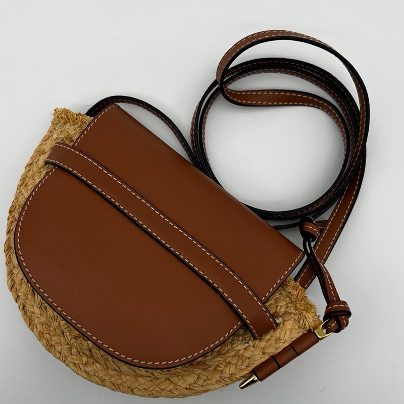 「JL精品代購」Loewe gate mini蝴蝶結馬鞍草編包-2