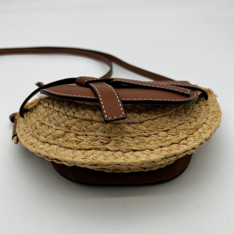 「JL精品代購」Loewe gate mini蝴蝶結馬鞍草編包-8