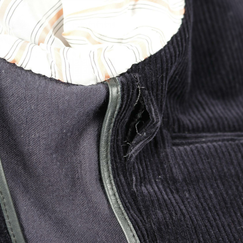 愛馬仕男士棉質海軍藍西裝（二手）-13