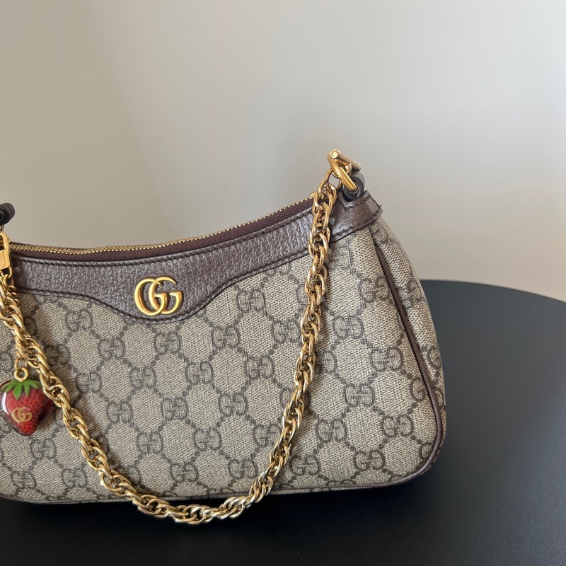 Gucci 草莓蜜蜂麻將包 單肩包-3