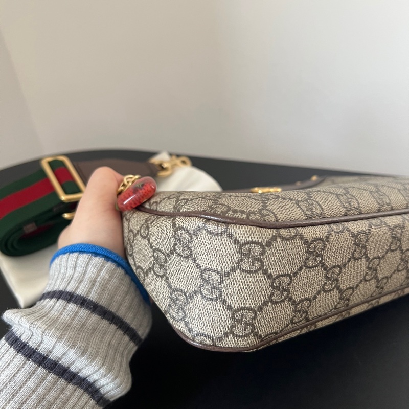 Gucci 草莓蜜蜂麻將包 單肩包-8
