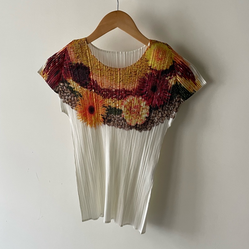 ▪️富貴選物FUGUEI▪️三宅一生PP  五穀豐登 白色短袖上衣-2