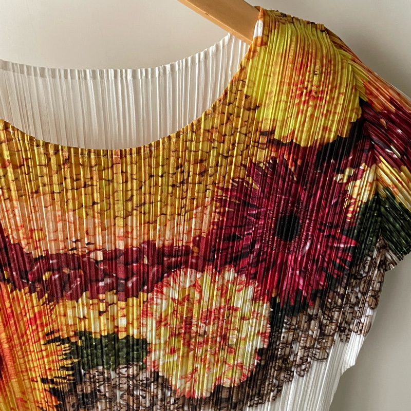 ▪️富貴選物FUGUEI▪️三宅一生PP  五穀豐登 白色短袖上衣-4