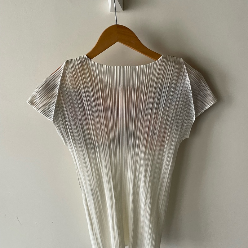 ▪️富貴選物FUGUEI▪️三宅一生PP  五穀豐登 白色短袖上衣-5