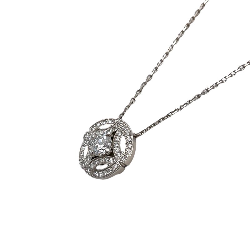 Cartier 卡地亞 Galanterie de Cartier 18K 白金 鑽石 項鏈-2