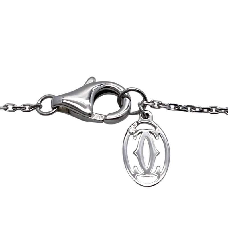 Cartier 卡地亞 Galanterie de Cartier 18K 白金 鑽石 項鏈-4