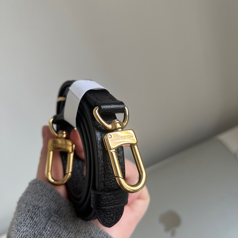 LV speedy nano 黑白牛皮手提斜背包 晶片款-14