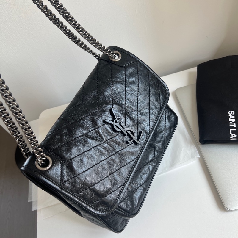 YSL 聖羅蘭 Niki黑色中號 D扣 包型超好🔥-1
