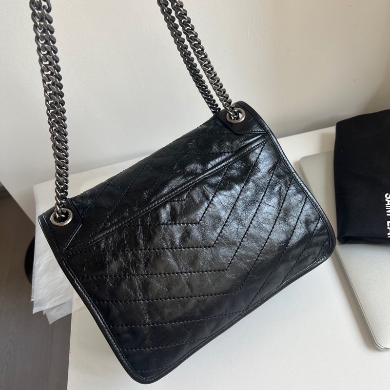 YSL 聖羅蘭 Niki黑色中號 D扣 包型超好🔥-3