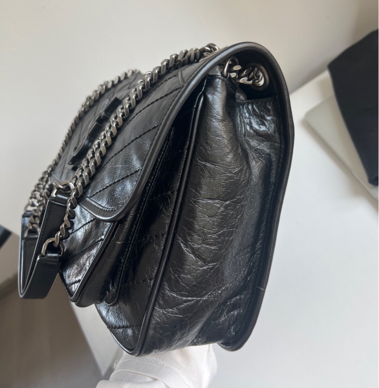 YSL 聖羅蘭 Niki黑色中號 D扣 包型超好🔥-5