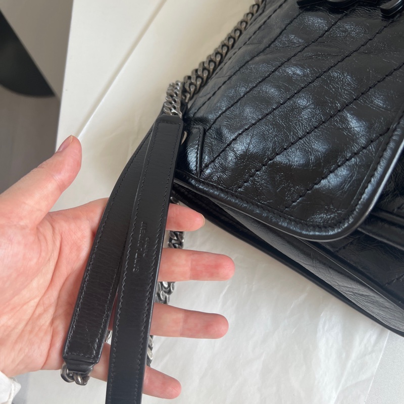 YSL 聖羅蘭 Niki黑色中號 D扣 包型超好🔥-6