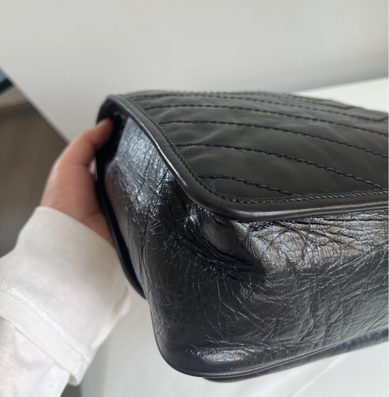 YSL 聖羅蘭 Niki黑色中號 D扣 包型超好🔥-10