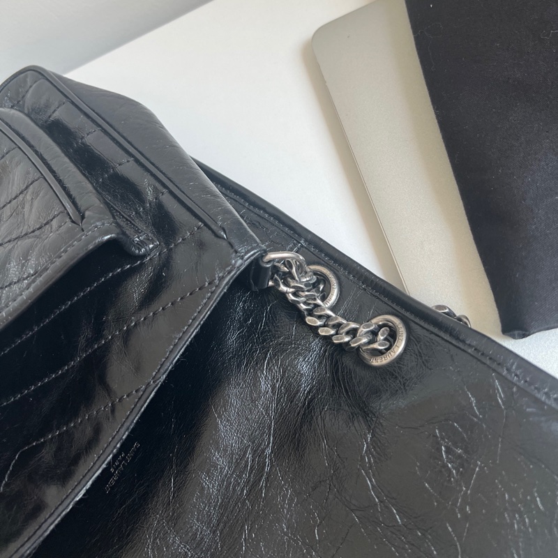 YSL 聖羅蘭 Niki黑色中號 D扣 包型超好🔥-13