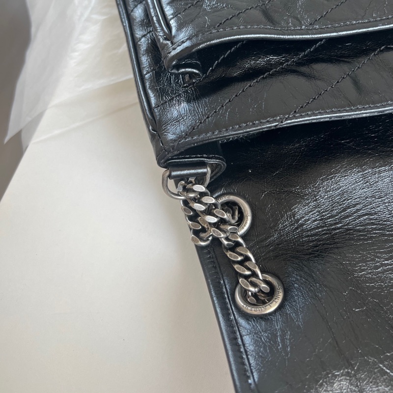 YSL 聖羅蘭 Niki黑色中號 D扣 包型超好🔥-14