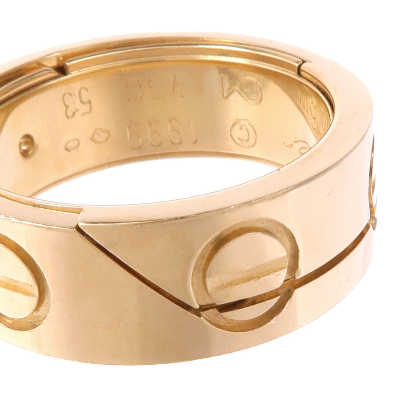 CARTIER 18K黃金Astro Love Ring戒指CARTIER#53/US#5.5-7