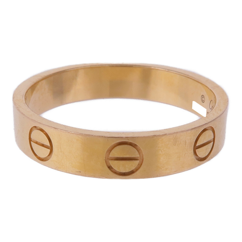 CARTIER 18K玫瑰金Love Ring戒指CARTIER#51/US#5.5-2