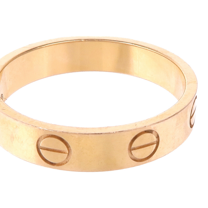 CARTIER 18K玫瑰金Love Ring戒指CARTIER#51/US#5.5-5