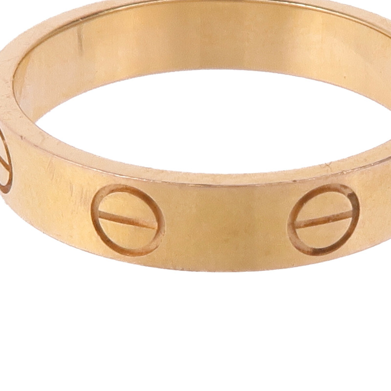 CARTIER 18K玫瑰金Love Ring戒指CARTIER#51/US#5.5-6