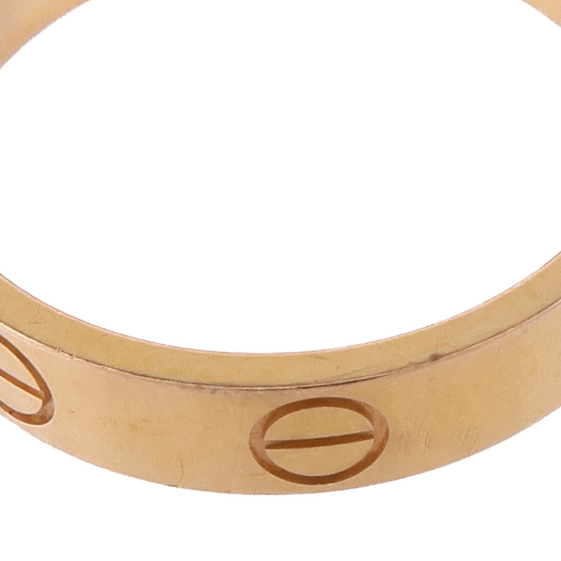 CARTIER 18K玫瑰金Love Ring戒指CARTIER#51/US#5.5-7