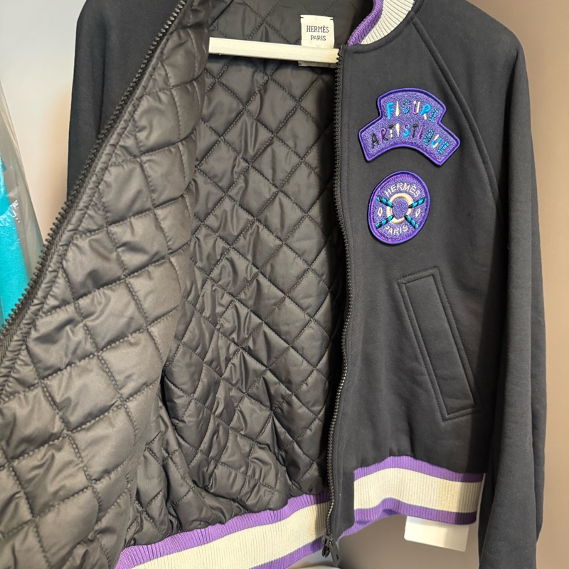 Hermes徽章棒球外套-2