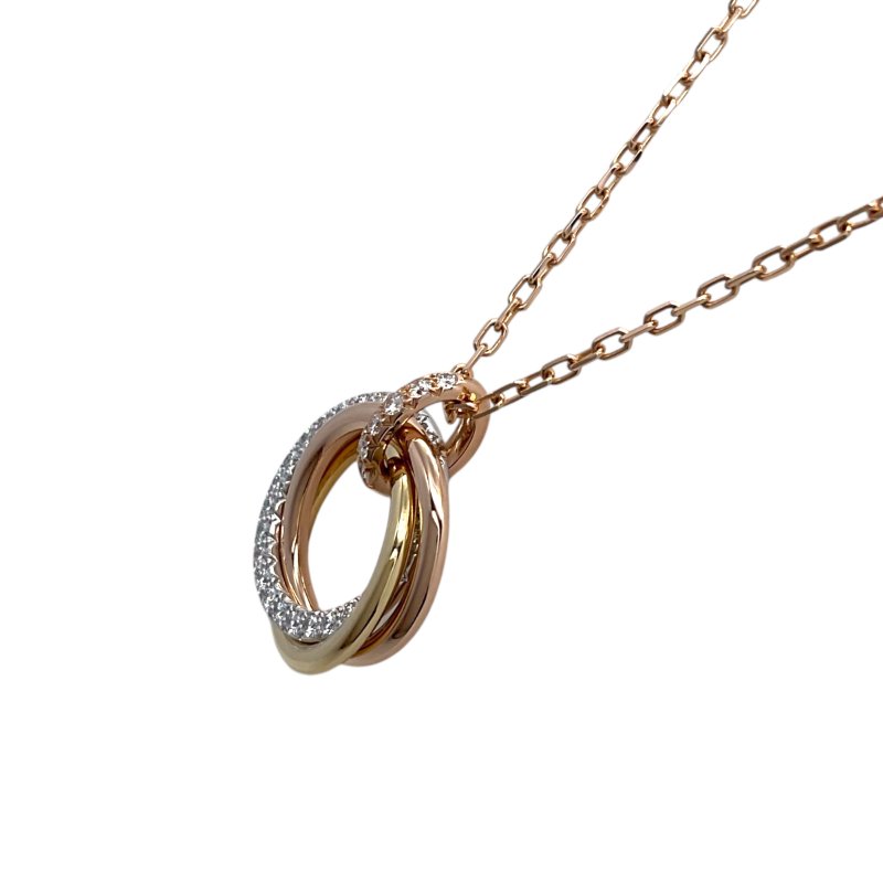 Cartier 卡地亞 Trinity 18K 鑽石 項鏈-2