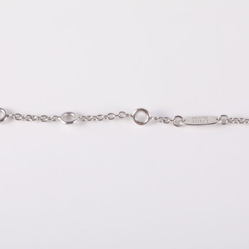 DIOR 18K白金鑽石白金八芒星手鏈18K/手鍊/手環-4