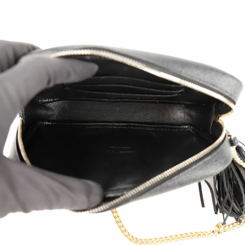 【包稅】SAINT LAURENT 612579 Lou 迷你鏈條單肩斜背包-7