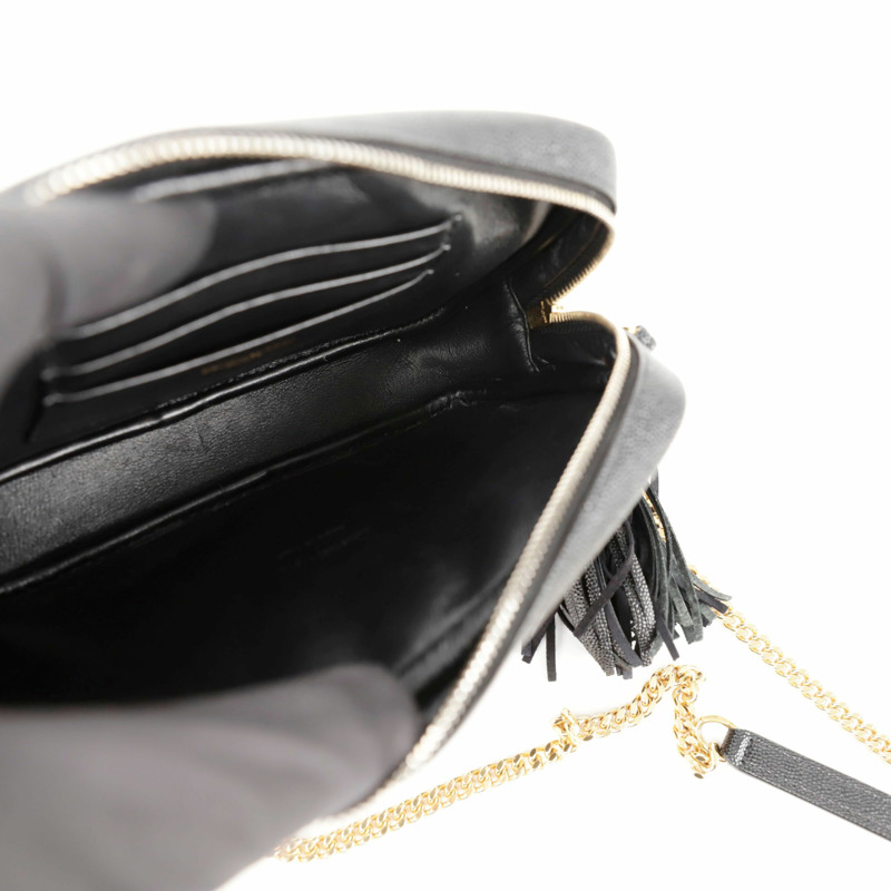 【包稅】SAINT LAURENT 612579 Lou 迷你鏈條單肩斜背包-8