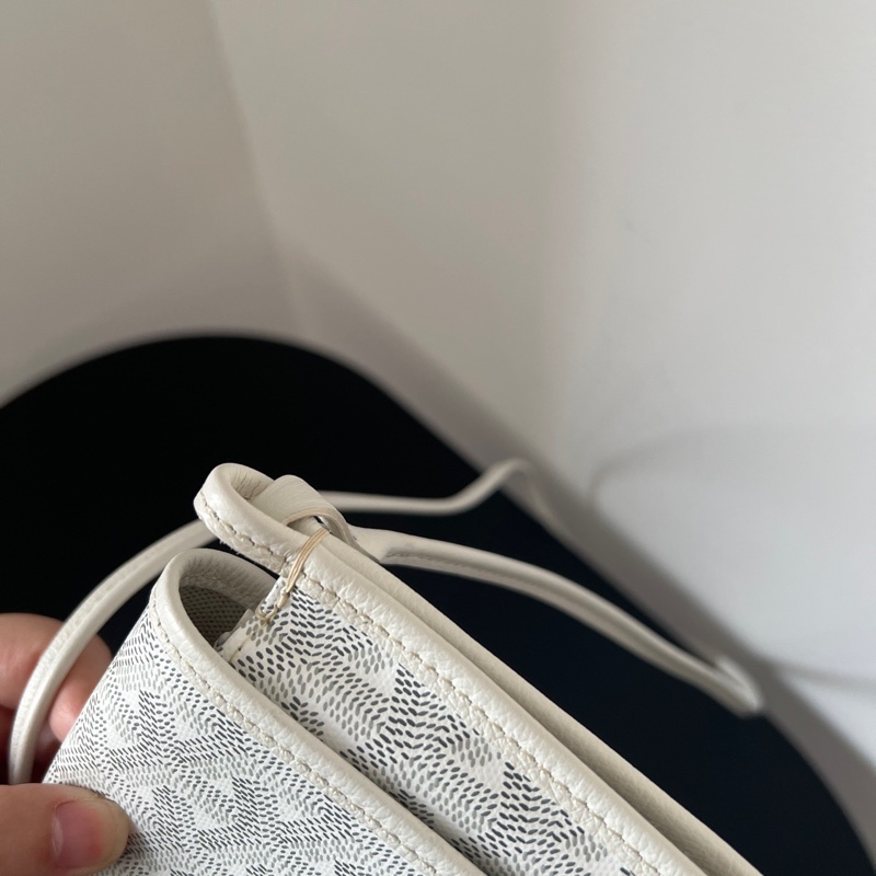 GOYARD plumet 白色雙層信封包 輕便好背 肩帶可調節🔥-8