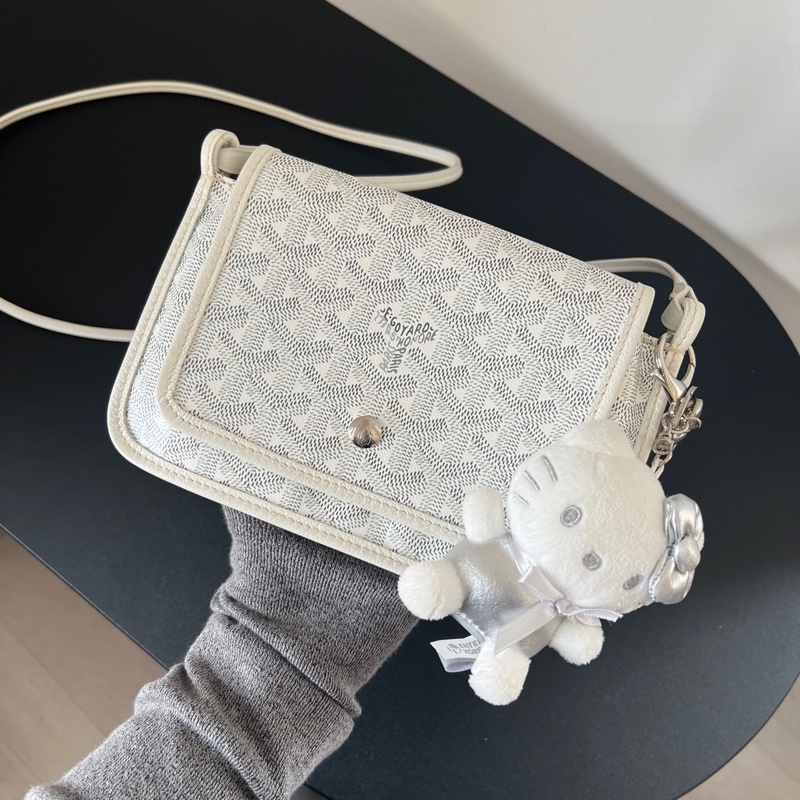 GOYARD plumet 白色雙層信封包 輕便好背 肩帶可調節🔥-9
