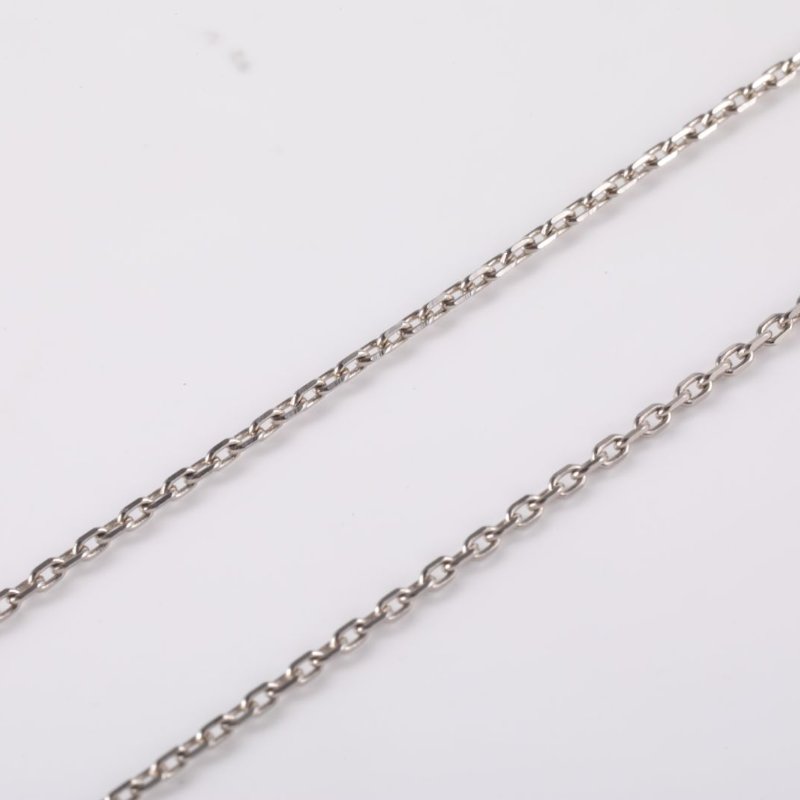 HERMES PopH項鏈Mini合金項鏈銀色黑色項鍊-3