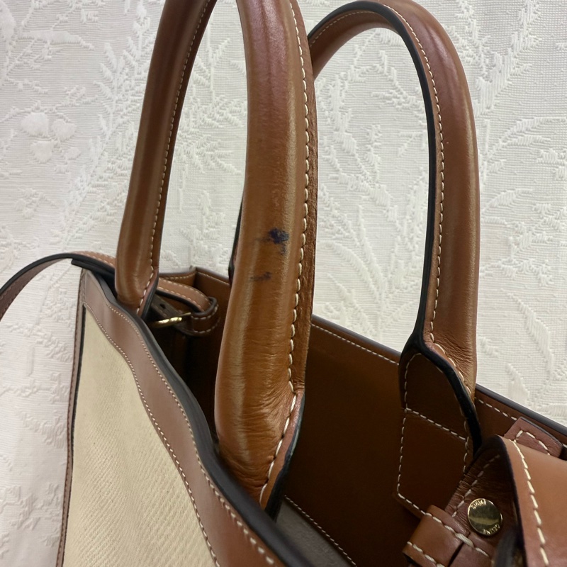 Celine 馬車Logo 印花帆布 手提袋/ 斜孭袋-8