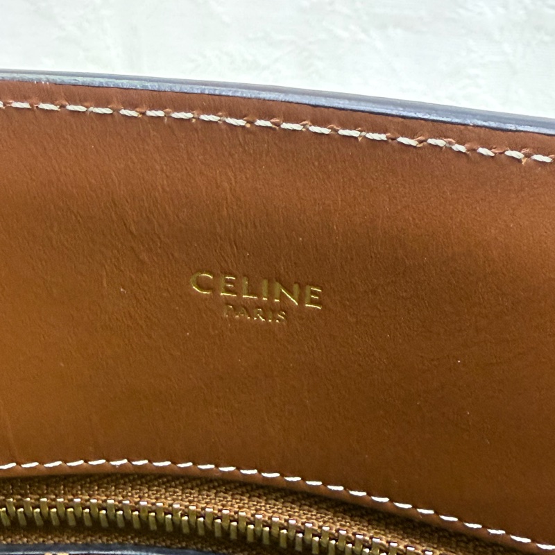 Celine 馬車Logo 印花帆布 手提袋/ 斜孭袋-10