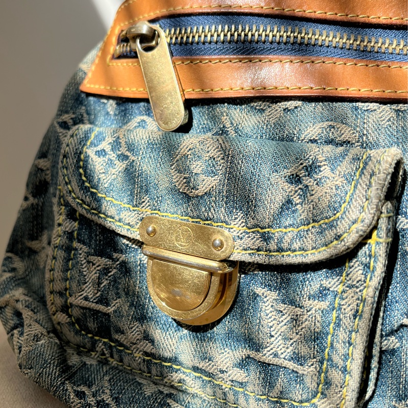 🏷️ Louis Vuitton 丹寧帆布包-8