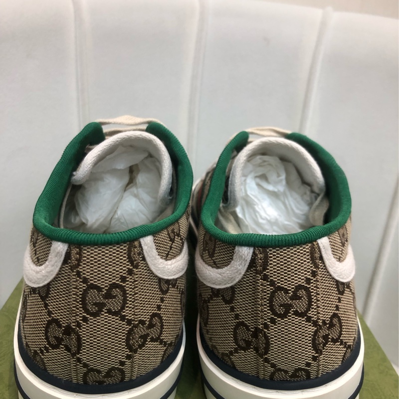 （領券立減！）Gucci 老花1977經典款男裝休閒鞋 7.5 碼 XB897-3