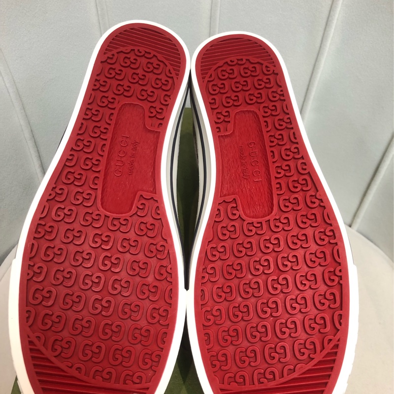 （領券立減！）Gucci 老花1977經典款男裝休閒鞋 7.5 碼 XB897-6