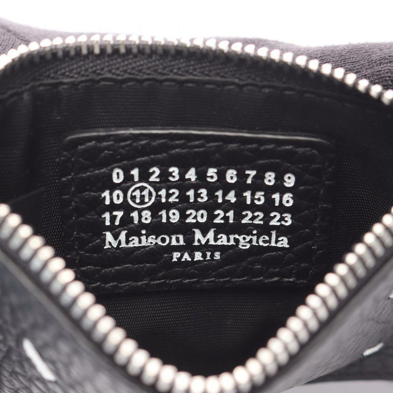 Maison Margiela 零錢包 S56UI0143P4455T8013 皮革 黑色 全新 男女通用-3