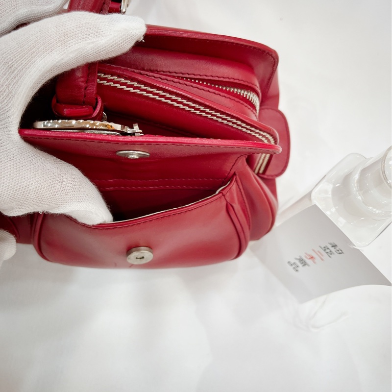 莉亞精品♡Dior 紅皮革手提包 二手-17
