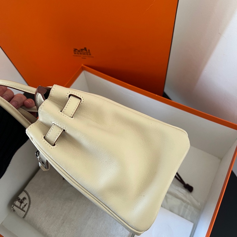 愛馬仕 birkin25 羊毛白 配件齊全🔥-4