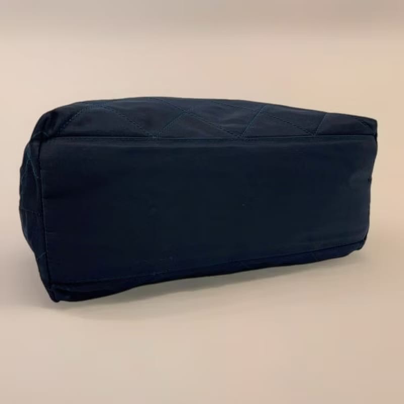 【LA LUNE】絕版古董包 稀有Prada黑色降落傘鏈子側背包 單肩包 托特包 中古-6